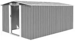 Ger&auml;tehaus 257x392x181 Cm Metall Grau Vidaxl
