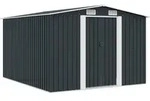 Ger&auml;tehaus 257x298x178 Cm Metall Anthrazit Vidaxl
