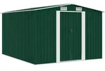 Ger&auml;tehaus 257x298x178 Cm Metall Gr&uuml;n Vidaxl