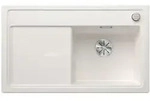 Blanco Zenar 45 - Silgranitsp&uuml;le, 86x51 Cm, Mit Ablaufbedienung, Infino, Wei&szlig;