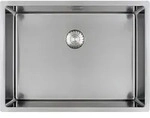 3d-sp&uuml;le Capp45r10 Edelstahl Sp&uuml;lbecken - Integral-siebkorb&uuml;berlaufventil -