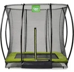 Exit Toys - Exit Silhouette Bodentrampolin 153x214cm Mit Sicherheitsnetz - Gr&uuml;n