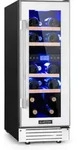 Klarstein - Vinovilla 17 Built-in Duo Zweizonen-weink&uuml;hlschrank 53l 17 Fl. 3-farben