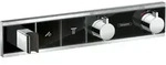 Rainselect - Thermostat-duscharmatur - Unterputz F&uuml;r 2 Verbraucher, Schwarz /