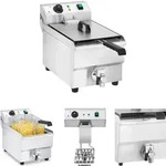 Professionelle Catering-fritteuse Mit Wasserhahn 230v 10l