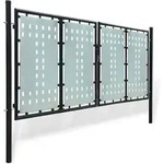 Zauntor (einzeltor) Schwarz 300x175 Cm Vidaxl
