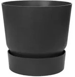 Pflanzgef&auml;&szlig; &bdquo;greenville Round 25&ldquo; In Living Black Von Elho D 47 X H 44,1 Cm