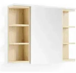 Vicco - Badspiegelschrank Aquis, Wei&szlig;, 79.6 X 64 Cm