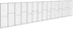 Vidaxl - Gabionenwand Mit Abdeckung Verzinkter Stahl 900&times;50&times;200 Cm
