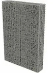 Gabionmauer Mit Deckeln Verzinkter Stahl 100 X 20 X 150 Cm