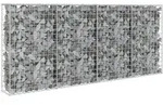 Vidaxl Gabionenwand Mit Abdeckung Verzinkter Stahl 200&times;20&times;85 Cm
