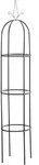 Rosens&auml;ule Romantika, Obelisk, H&ouml;he 190 Cm, &Oslash; 38cm Schwarz 1 St&uuml;ck