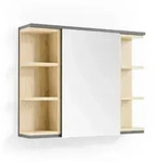 Vicco - Badspiegelschrank Aquis, Anthrazit, 79.6 X 64 Cm