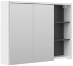 Vicco - Badspiegelschrank Viola, Wei&szlig;/anthrazit, 100 X 75 Cm