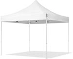 Carpasol - 3x3 M Faltpavillon, Economy Stahl 30mm, Wei&szlig;