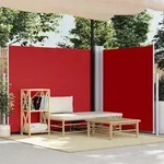 Ausziehbare Seitenmarkise 170 X 600 Cm Rot Vidaxl