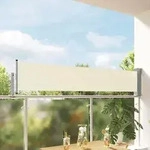 Ausziehbare Seitenmarkise 60&times;300 Cm Creme Vidaxl