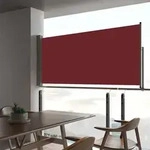 Ausziehbare Seitenmarkise 60&times;300 Cm Rot Vidaxl