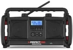 Baustellenradio Workstation Mit Netzbetrieb Oder 6x D Akku-batterien - Perfectpro