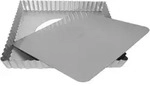 Moule &Agrave; Tarte Carr&eacute; 21 X 21 X 2.5 Cm - Silver Top - Patisse