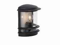 Lampe Hollywood Außenwandleuchte schwarz 1x A60, E27, 60W, geeignet für