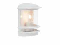 Lampe Hollywood Außenwandleuchte weiß 1x A60, E27, 60W, geeignet für Normallampen