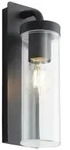Aosta - Brilliant - Frosted Black - Metal/plastic - E27 1x25w Outdoor Wall Light