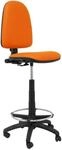 Piqueras Y Crespo 4cpspna Similleder Orange H&ouml;henverstellbarer Hocker