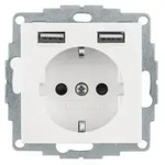 Berker Steckdose Schuko/usb, S.1/b.x, Pw Mt. 48031909