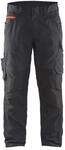 Blakl&auml;der Service Bundhose Service Plus, Schwarz / Rot, Konfektionsgr&ouml;&szlig;e 52