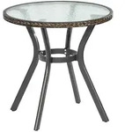 Ravenna Tisch &Oslash; 70cm Graphit/schoko Alu/kunststoff