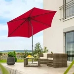 Schneider Sonnenschirm Sevilla Rot &Oslash; 270 Cm Marktschirm