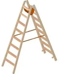 Layher 1020 Holzstehleiter Mit 2x8 Stufen