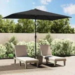 Sonnenschirm Mit Metall-mast 300x200 Cm Anthrazit Vidaxl