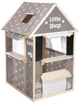 4-in-1 Playhouse - Roba - Wood And Fabric - 4 Sides: Theater, Grocery Store, Post