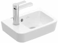 O.novo - Handwaschbecken Compact 360x250 mm, mit Überlauf, 1 Hahnloch links,