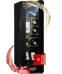 Klarstein - Shiraz 12 Slim Uno Weink&uuml;hlschrank 32l/12fl.touch 85 W 5-18 &deg;c Led