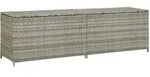 Gartenbox Poly Rattan 200x50x60 Cm Grau Vidaxl