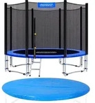 Trampolin &Oslash; 244/305/366/426 Cm Komplettset Inkl. Sicherheitsnetz, Leiter,