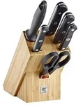 Gourmet Set De Messer, 7-teilig (messer, Sch&auml;rfer, Schere & Block), Edelstahl,