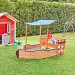 Home Deluxe - Sandkasten Schiffsoptik Mit Bank Matschekiste - 160 X 78 Cm Holz