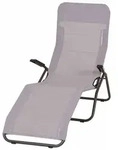 Kippliege Anco, 170x75x105cm Stahl/textilgewebe, Hellgrau