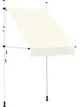 Einziehbare Markise Handbetrieben 150 Cm Cremewei&szlig; Vidaxl