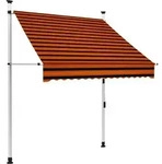 Vidaxl - Einziehbare Markise Handbetrieben 150 Cm Orange Und Braun
