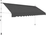 Einziehbare Markise Handbetrieben 350 Cm Anthrazit - Vidaxl
