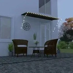 Einziehbare Markise Mit Led 300&times;150 Cm Anthrazit Vidaxl