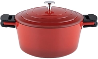 Unbekannt - Kelomat Schmortopf Keramika Red Mit Deckel &Oslash;28 Cm 6,8 Liter Induktion