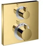 Ecostat Square - Thermostatarmatur - Unterputz F&uuml;r 2 Verbraucher, Gold Poliert