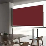 Ausziehbare Seitenmarkise 160x300 Cm Rot - Vidaxl