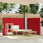 Ausziehbare Seitenmarkise Rot 120 X 600 Cm - Vidaxl
